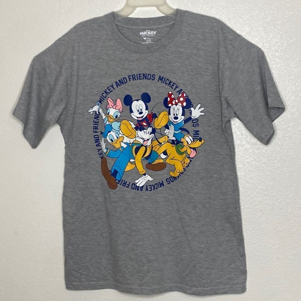 DISNEY Mickey and Friends Gray T Shirt Size XL